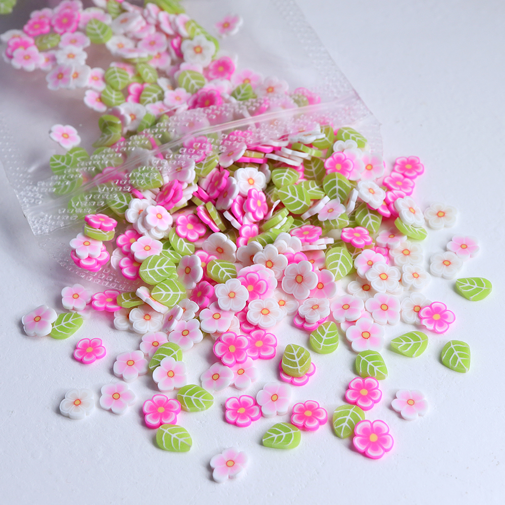 10g Pink Flowers Polymer Clay  - Resin Craft Ideas review and price