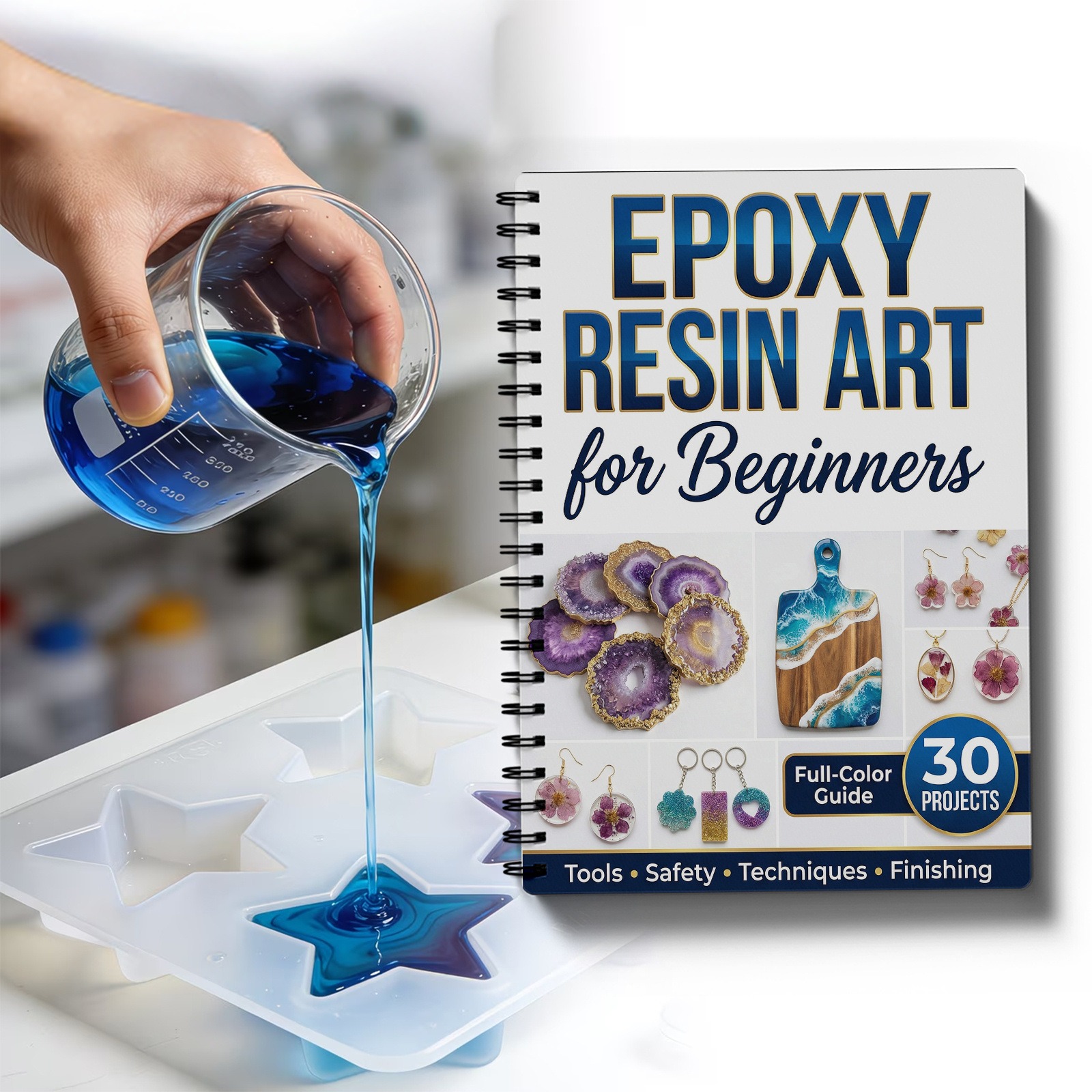Epoxy Resin Art Book Guide Lea - Resin Craft For Beginners review and price