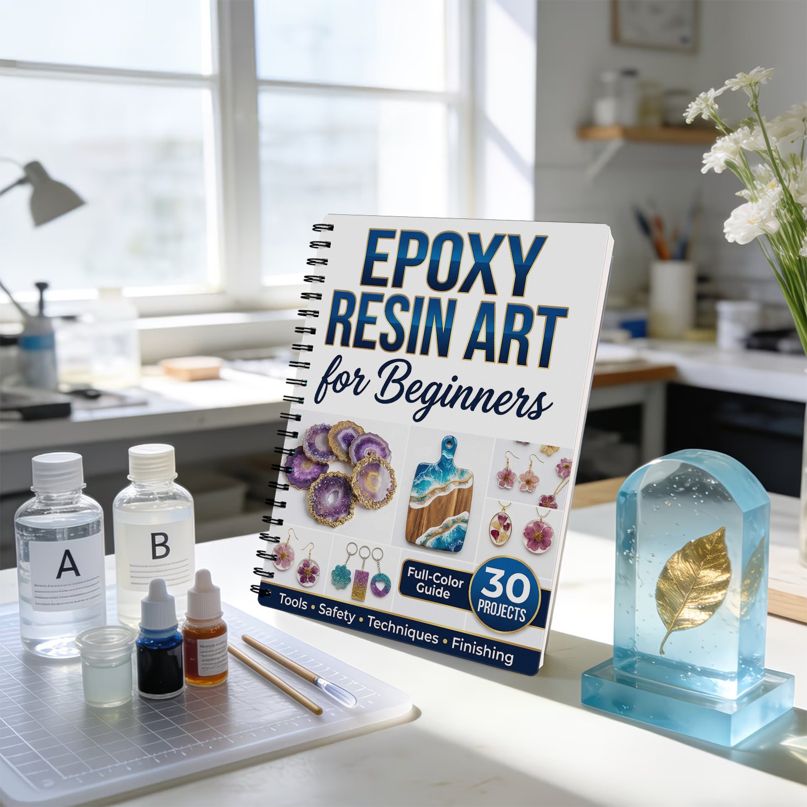 Epoxy Resin Art Book Guide Lea - Resin Craft For Beginners review and price