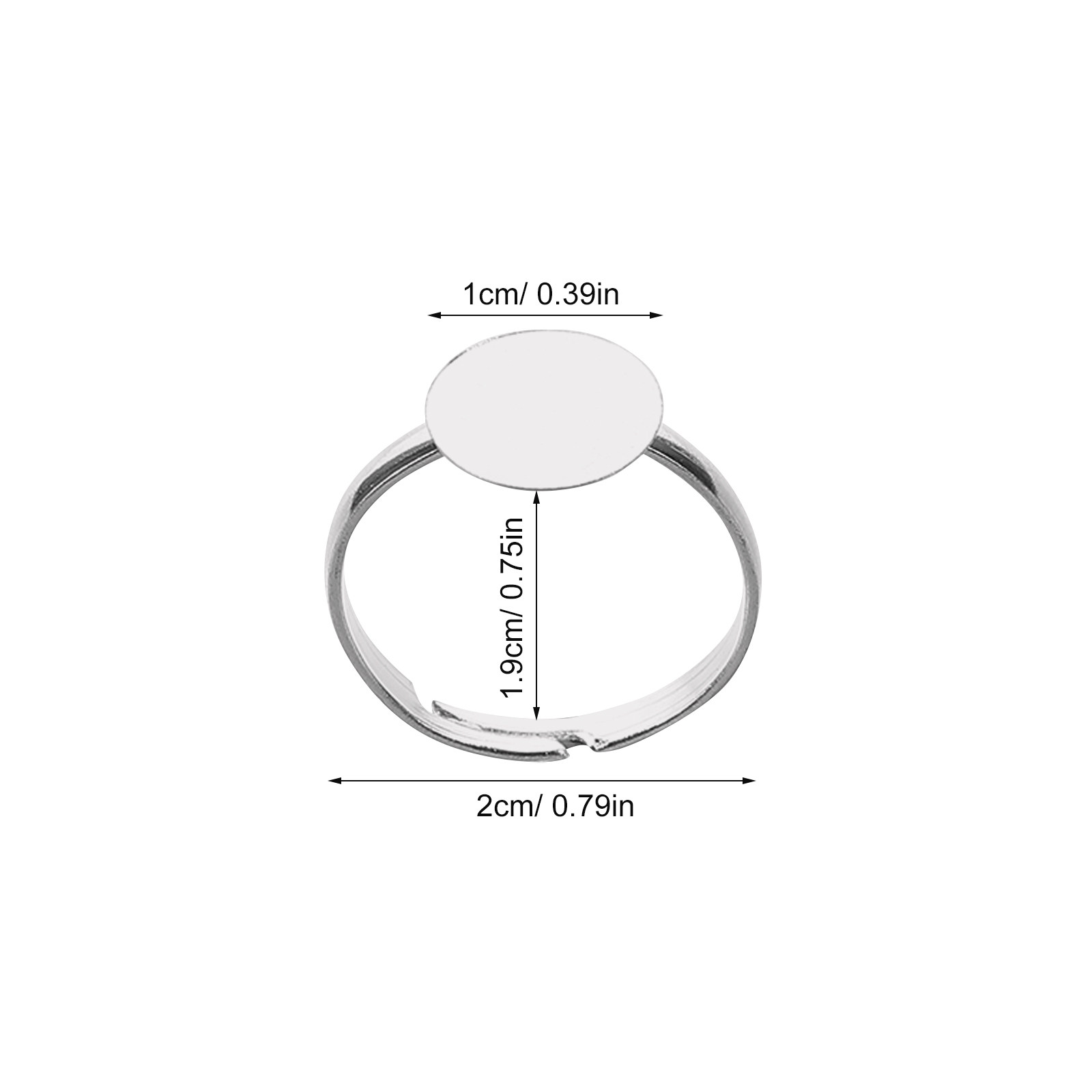 20Pcs Adjustable Blank Ring Fi - Crafting Resin review and price
