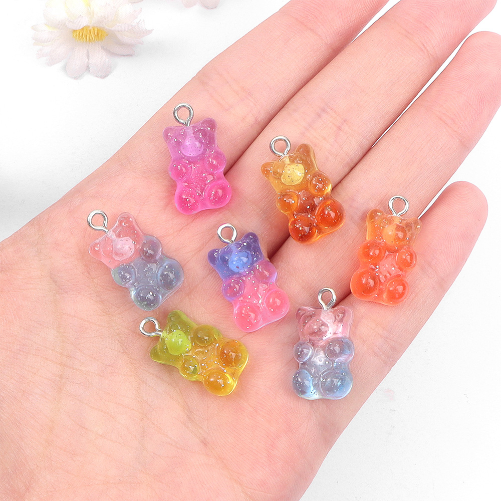 60pcs Dual Color Resin Bear Sh - Resin Craft Supplies review and price