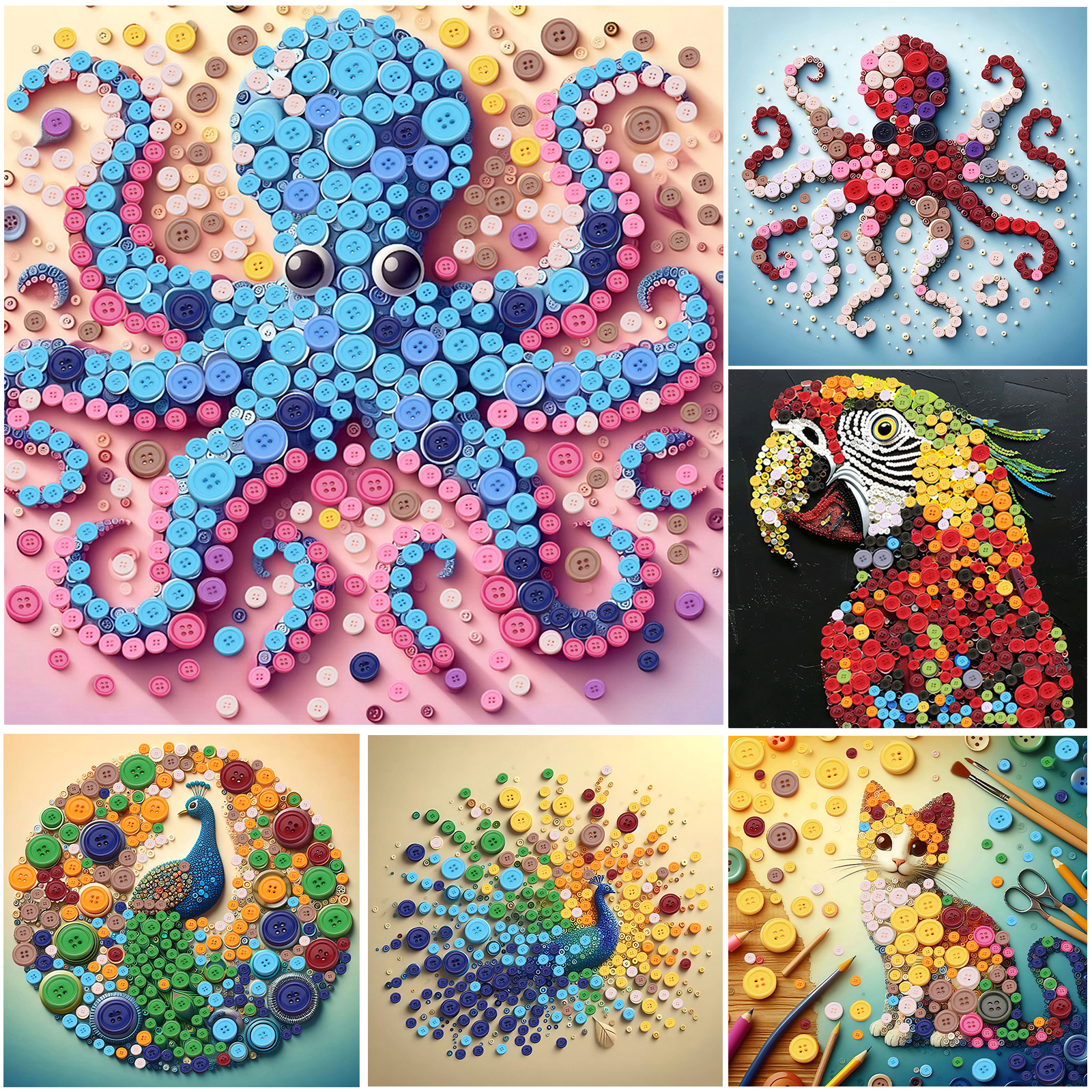 Animal DIY Resin Button Painti - Resin Craft For Beginners review and price