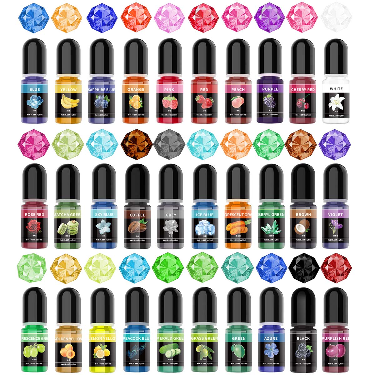 5ml/Bottle Epoxy Resin Pigment - Epoxy Uv Resin Kit review and price