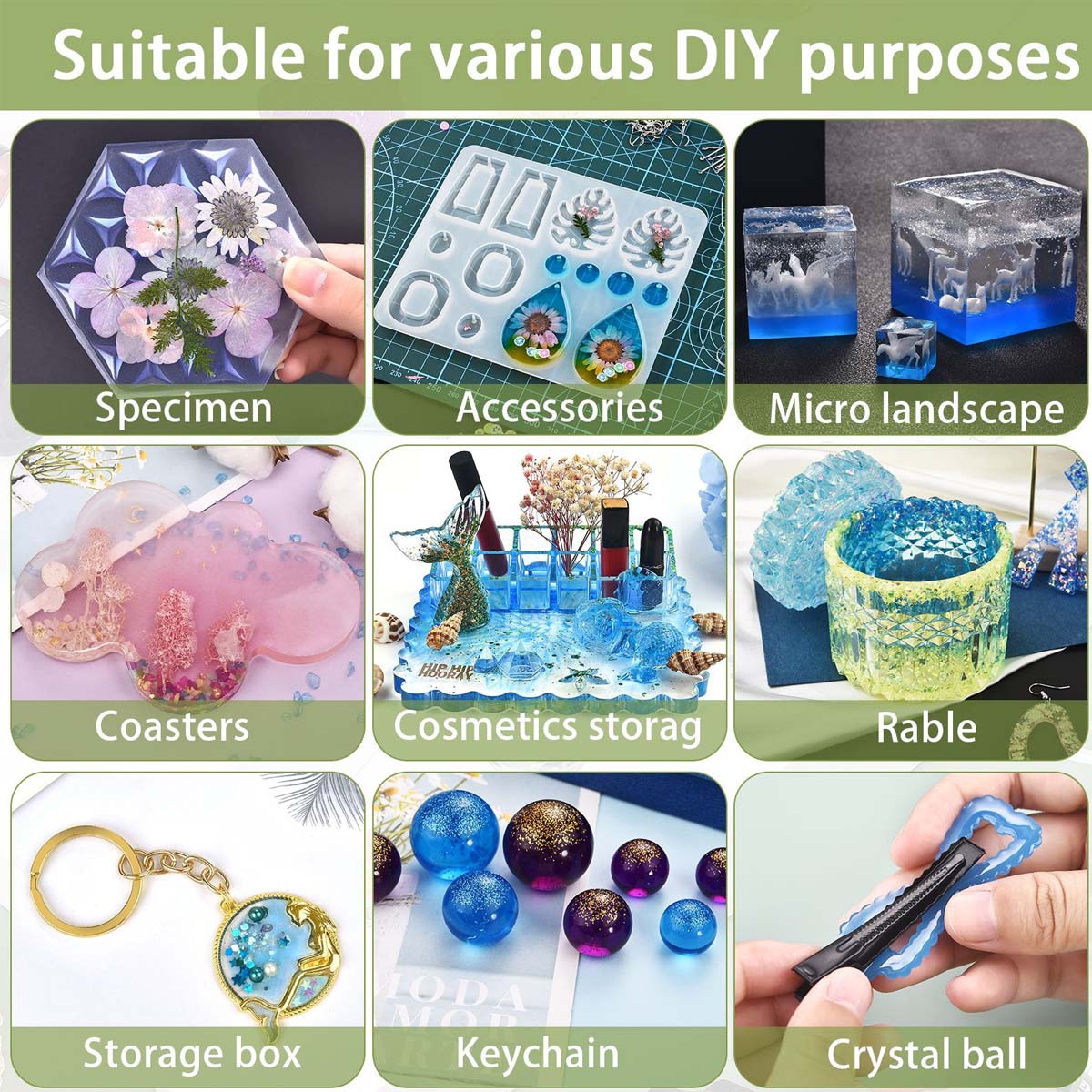5ml/Bottle Epoxy Resin Pigment - Epoxy Uv Resin Kit review and price