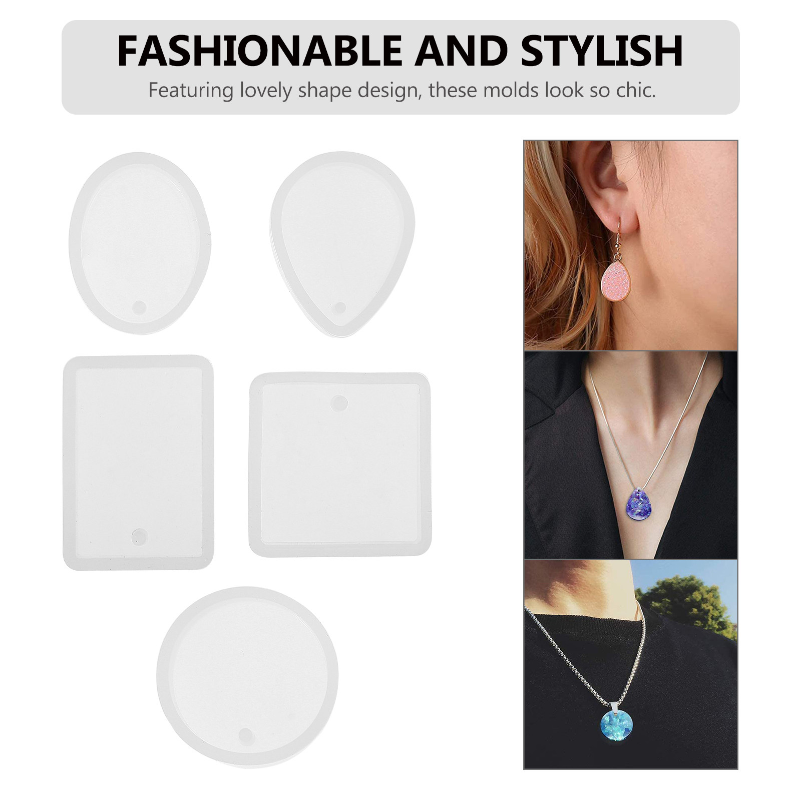 10pcs Pendant Mold Set Silicon - Crafting Resin review and price