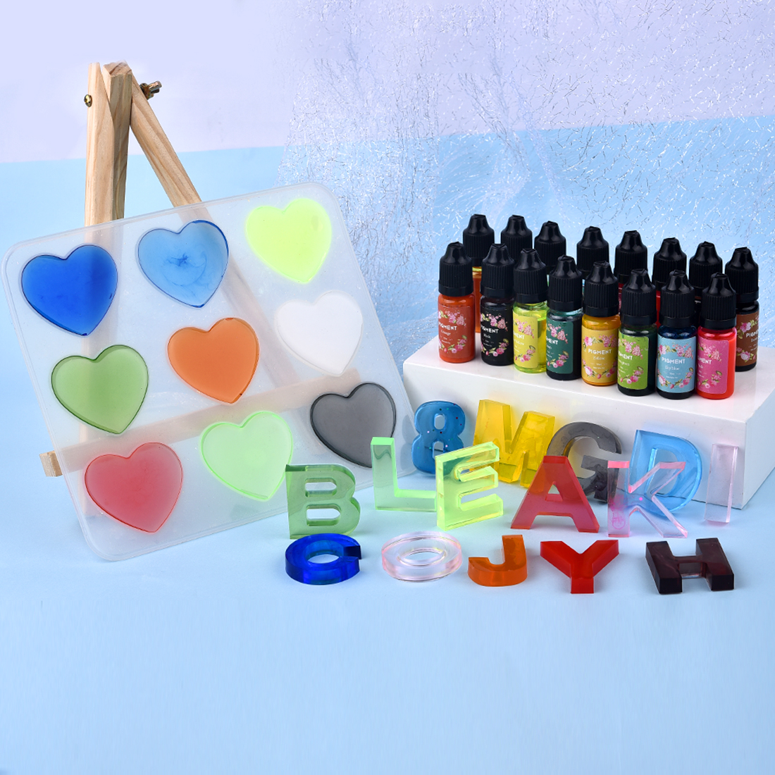 1 Set Resin Pigment Kit Art In - Resin Dye Alcohol review and price
