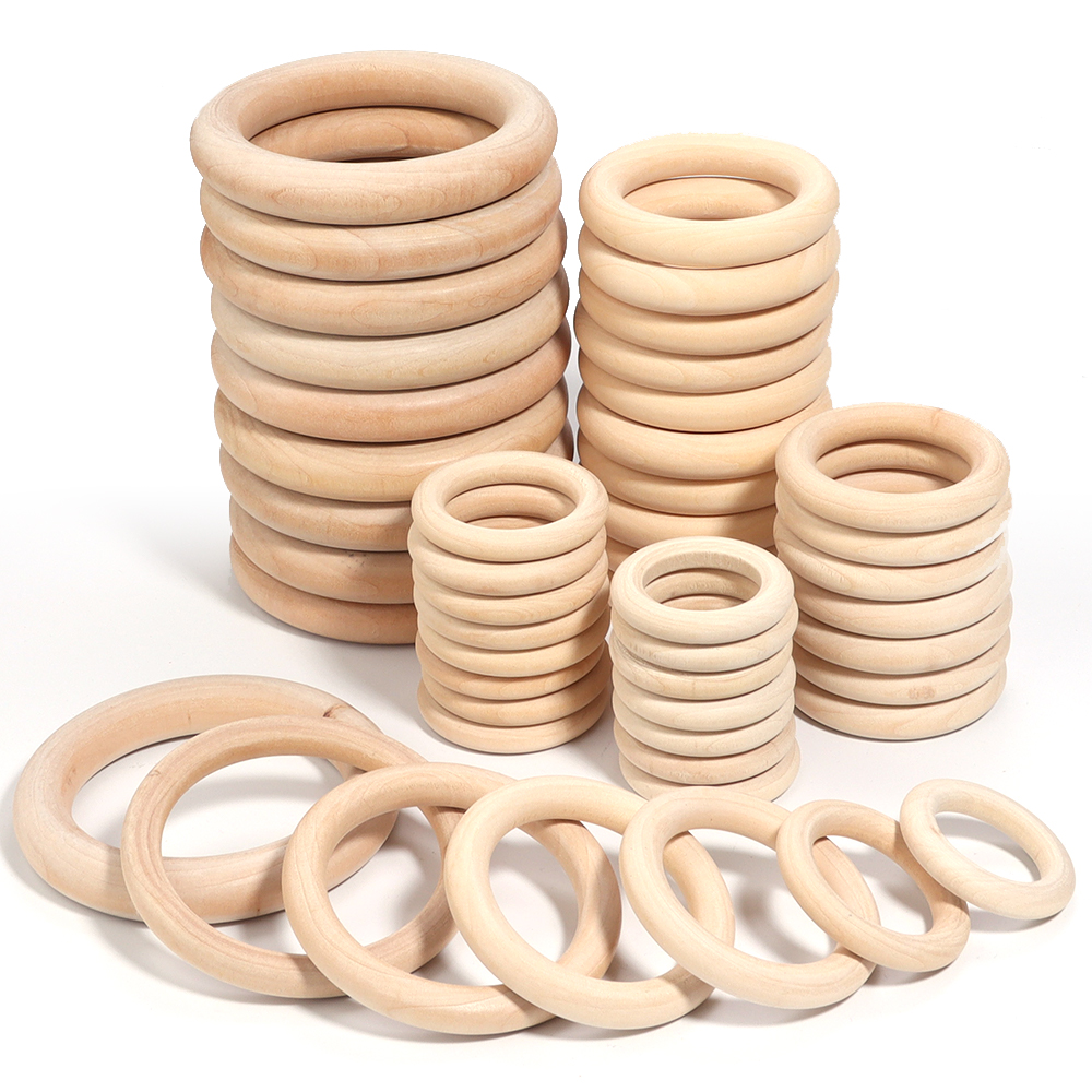 2-10pcs/lot Round Natural Wood - Wood Ring Blank review and price